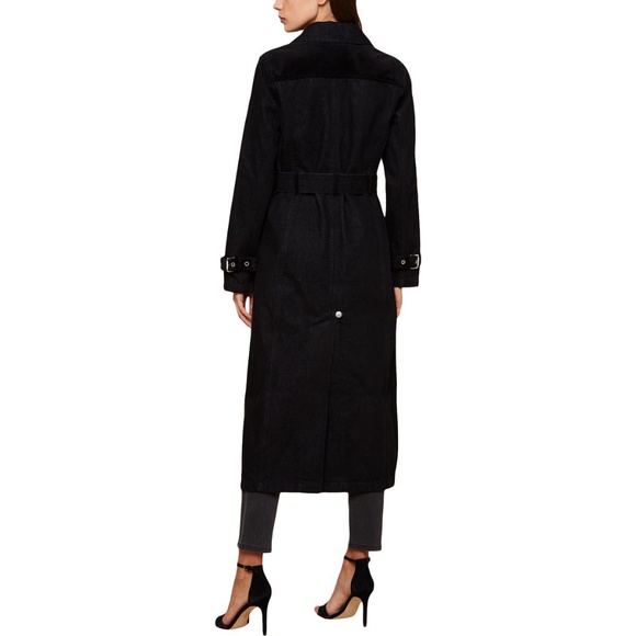 NWT JUICY COUTURE Black Duster Trench Coat Jacket - Picture 2 of 7